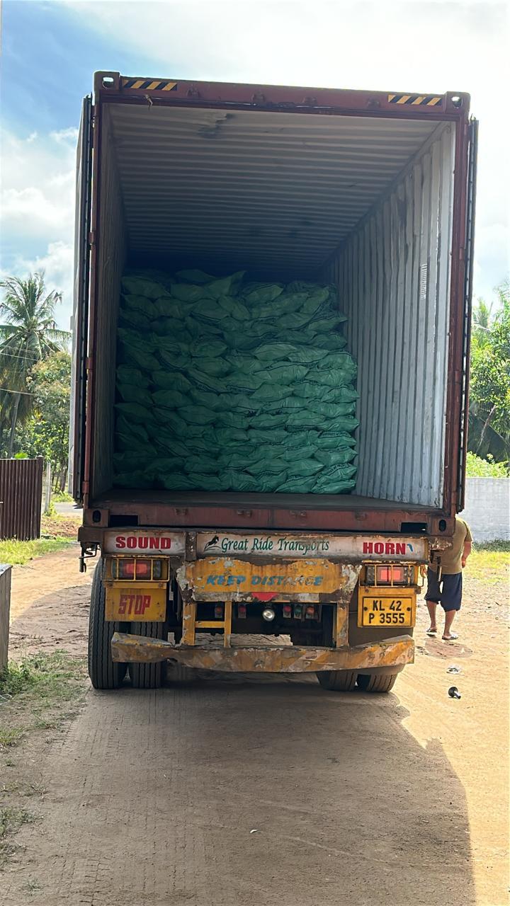Loaded container ready for dispatch